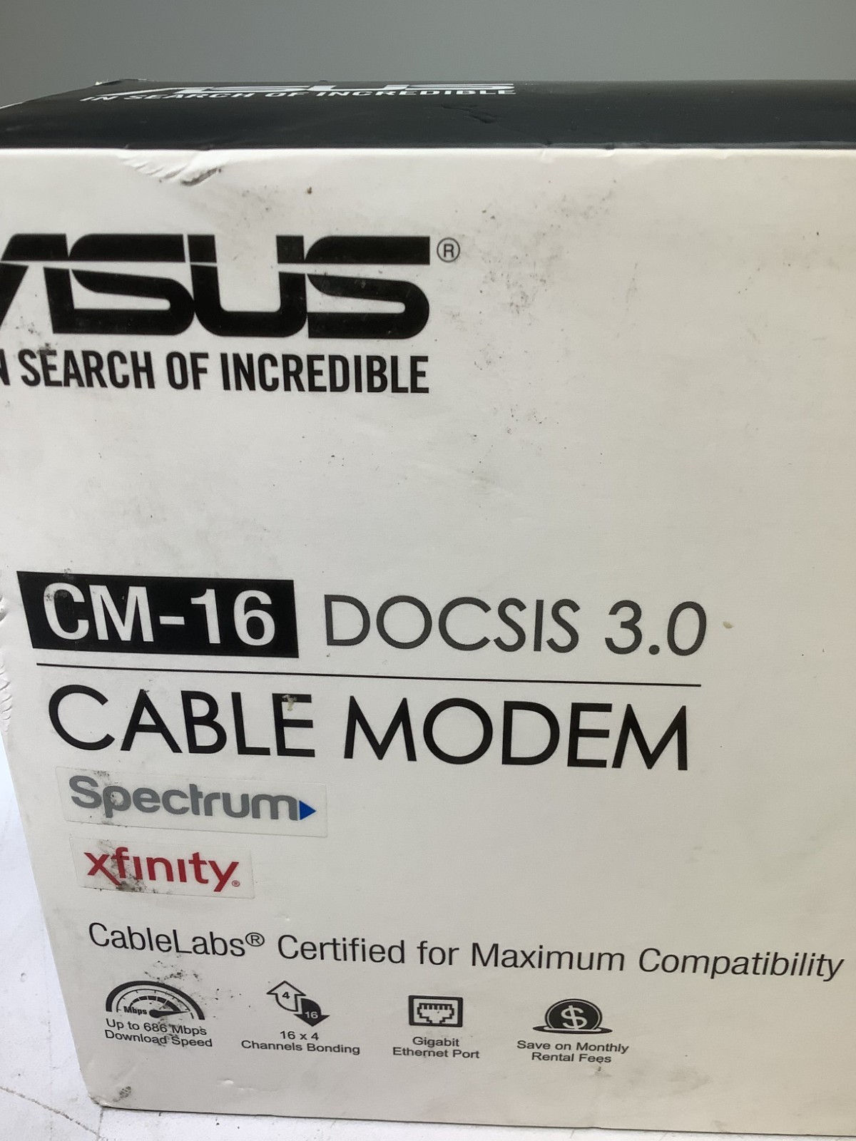 ASUS CM-16 DOCSIS 3.0 Cable Modem, A5D