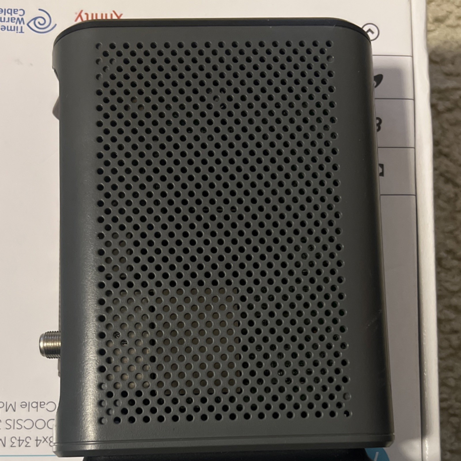Motorola MB7220 DOCSIS 3.0 Cable Modem 343 Mbps Ethernet Black
