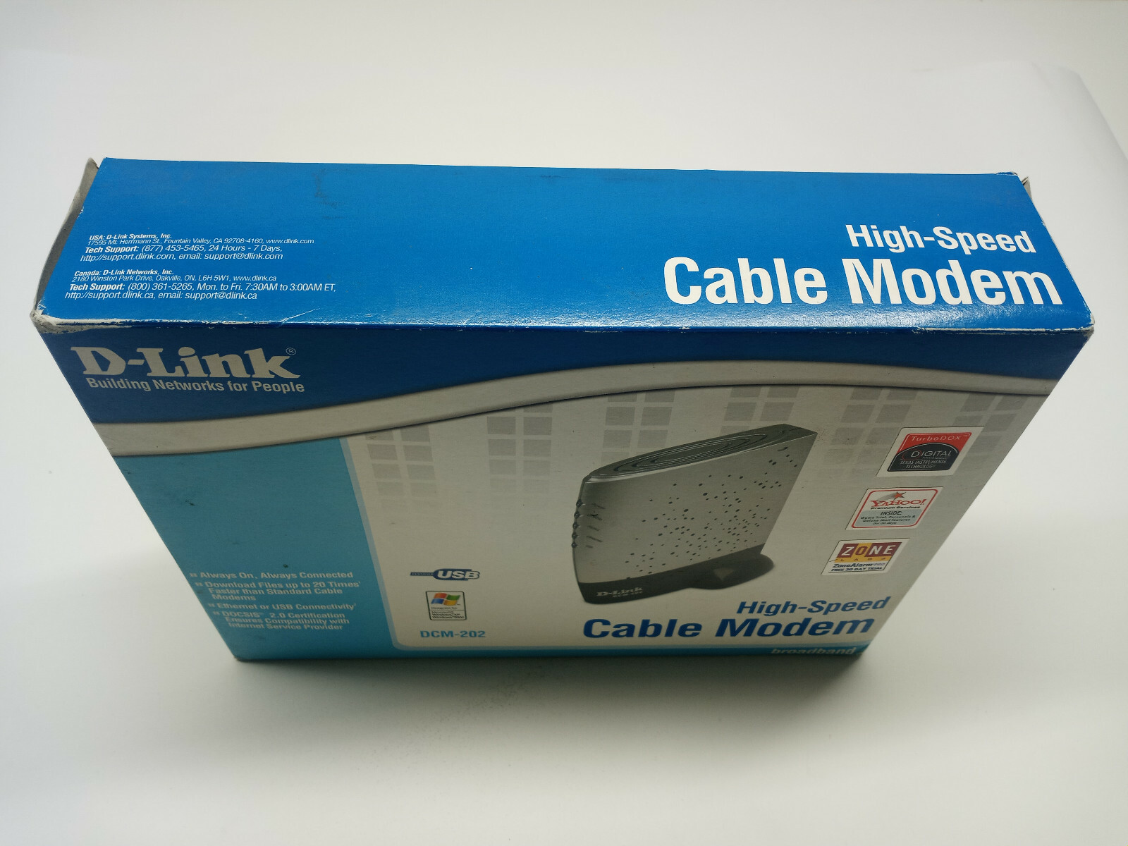 D-Link DCM202 DOCSIS 2.0 Ethernet High Speed Cable Modem BCM-202