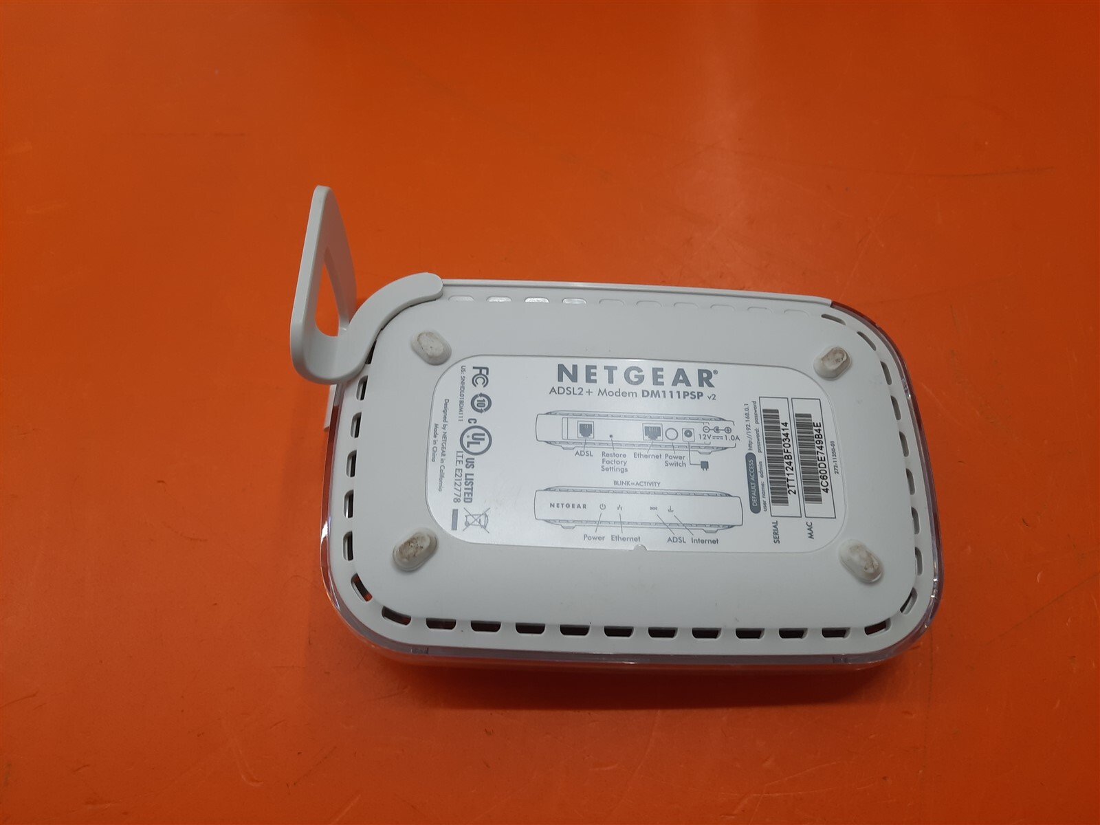 ⭐️⭐️⭐️⭐️⭐️ Netgear AdSL2+ Modem DM111PSP No Power Adapter