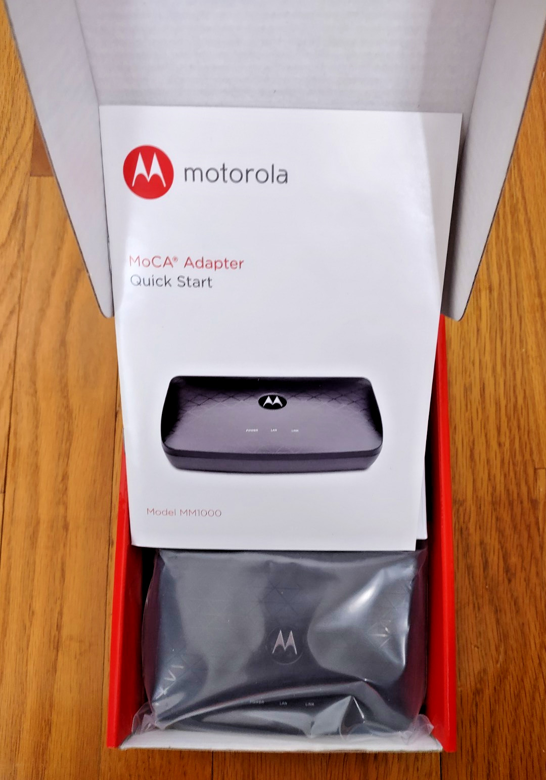 Motorola MoCA Adapter Bonded 2.0 for Ethernet over Coax Model MM1000