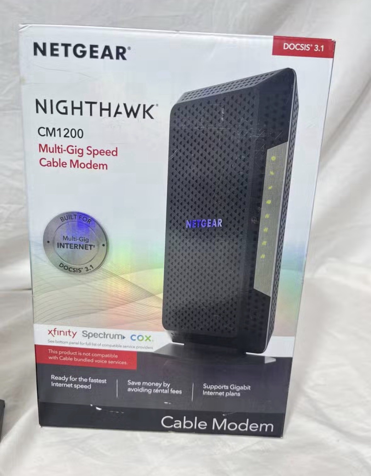 NETGEAR Nighthawk CM1200-100NAS DOCSIS 3.1 Cable Modem
