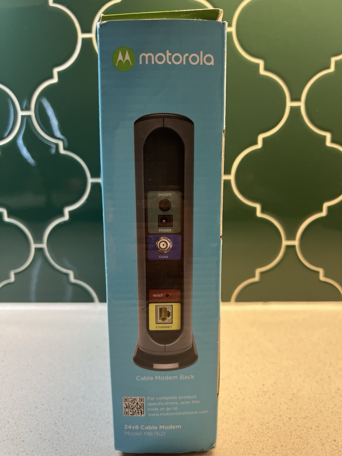 Motorola 24×8 Cable Modem MB7621 DOCSIS 3.0 1000+ mbps New Open Box – See Pics