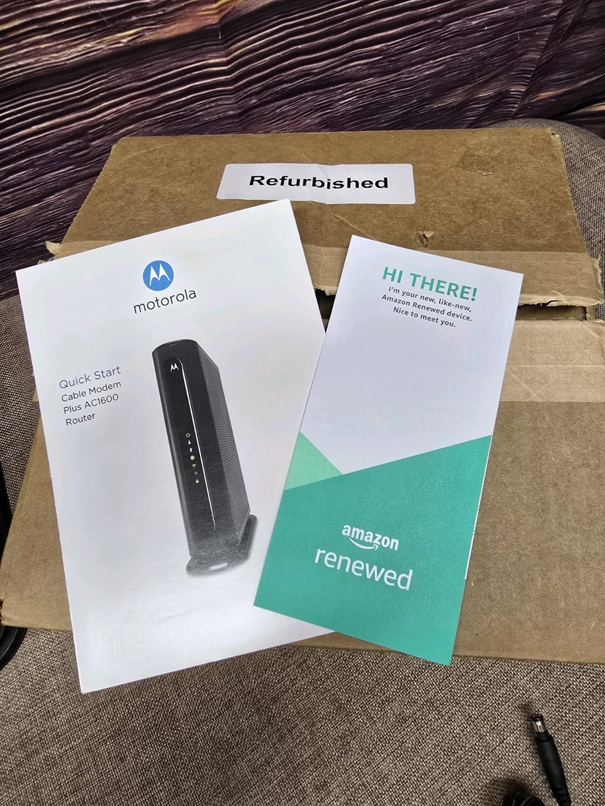 Motorola MG7540-10R (Refurbished) 16×4 686Mbps Cable Modem + AC1600 DOCSIS 3.0