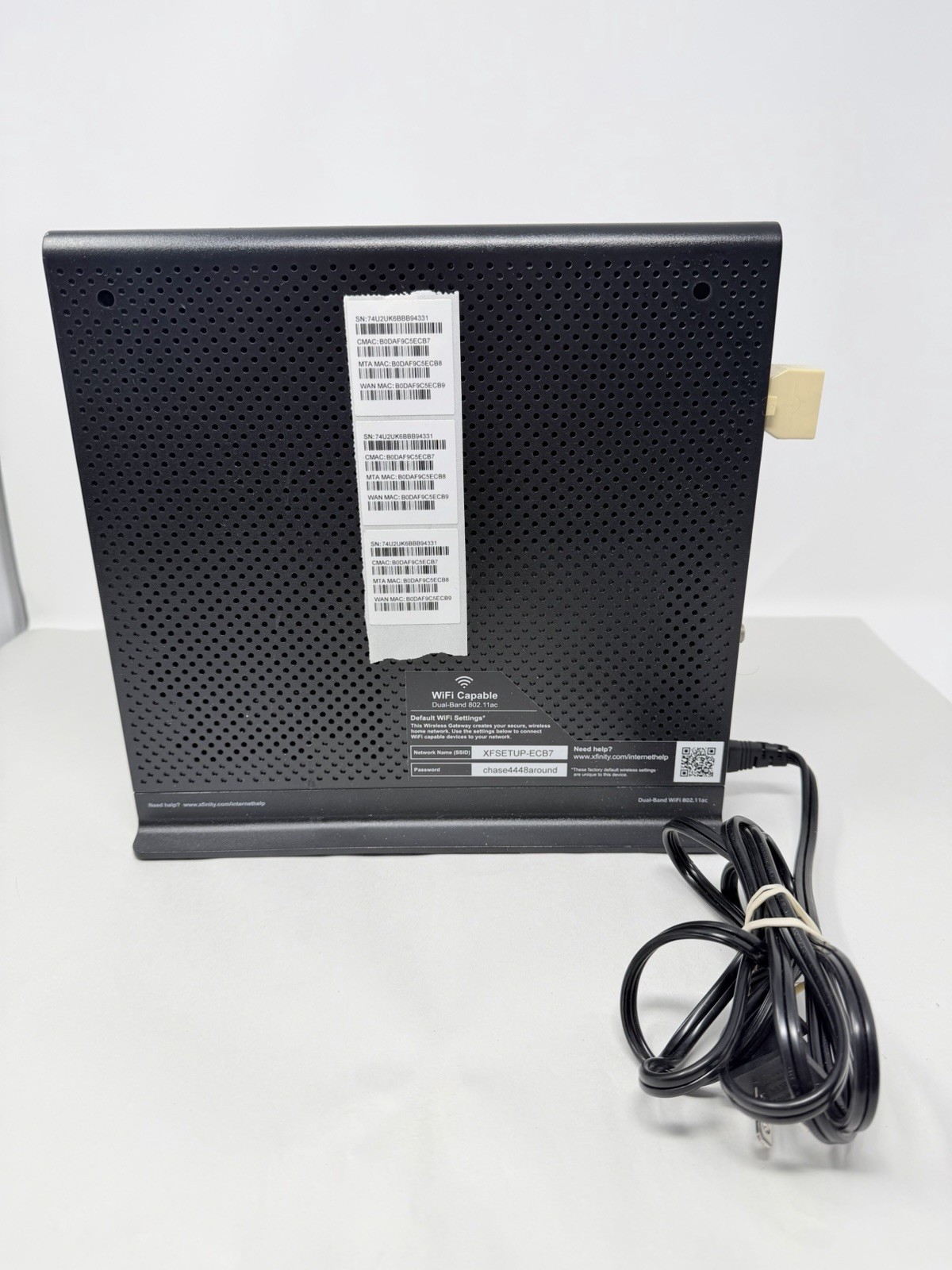 Comcast Xfinity Modem Router Wifi Use Dual-Band 802.11ac