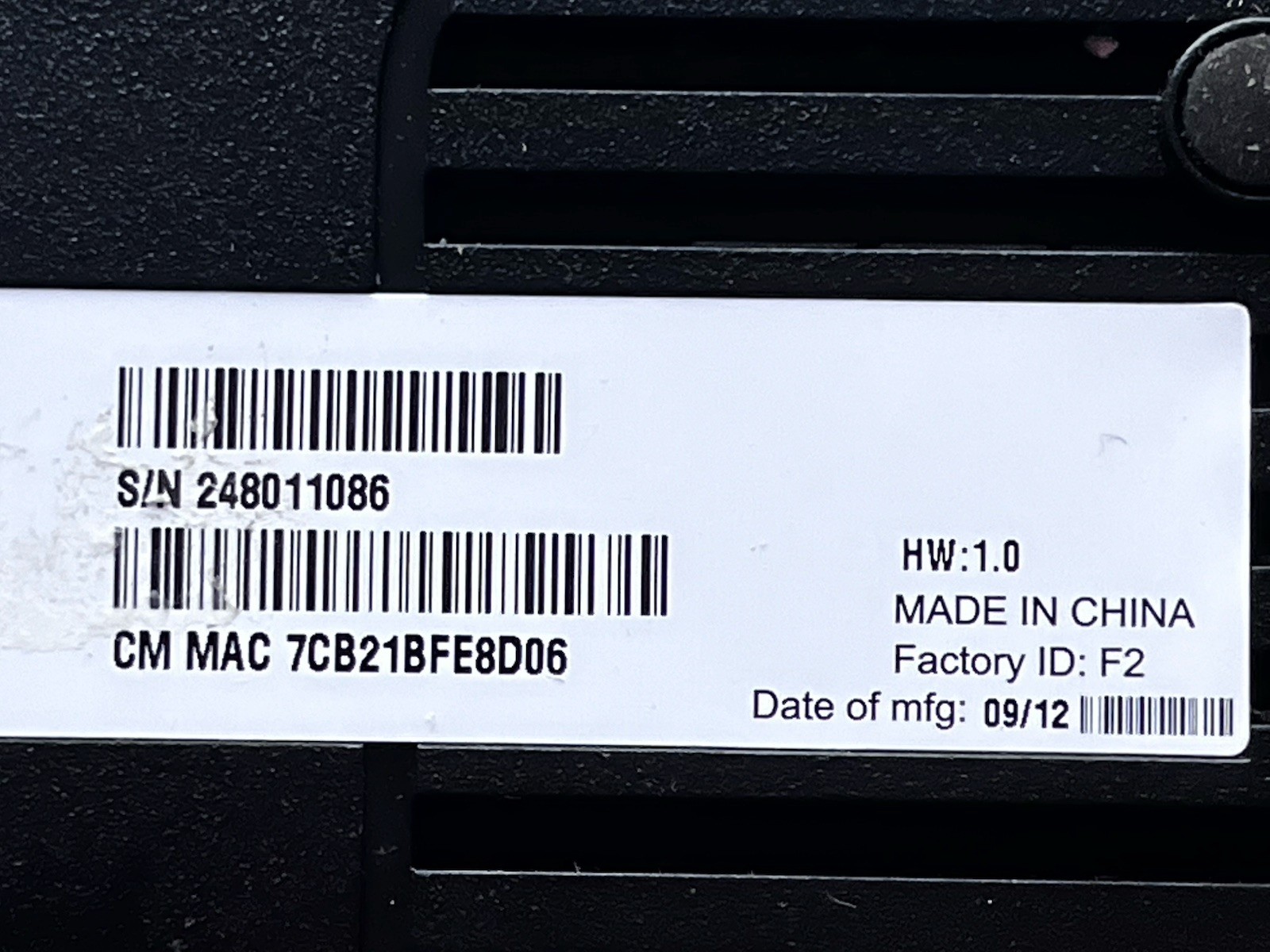 Cisco technicolor Cable Modem DPC3008 Unused. No Box Eng Elec Co Cord 3A-125DU12