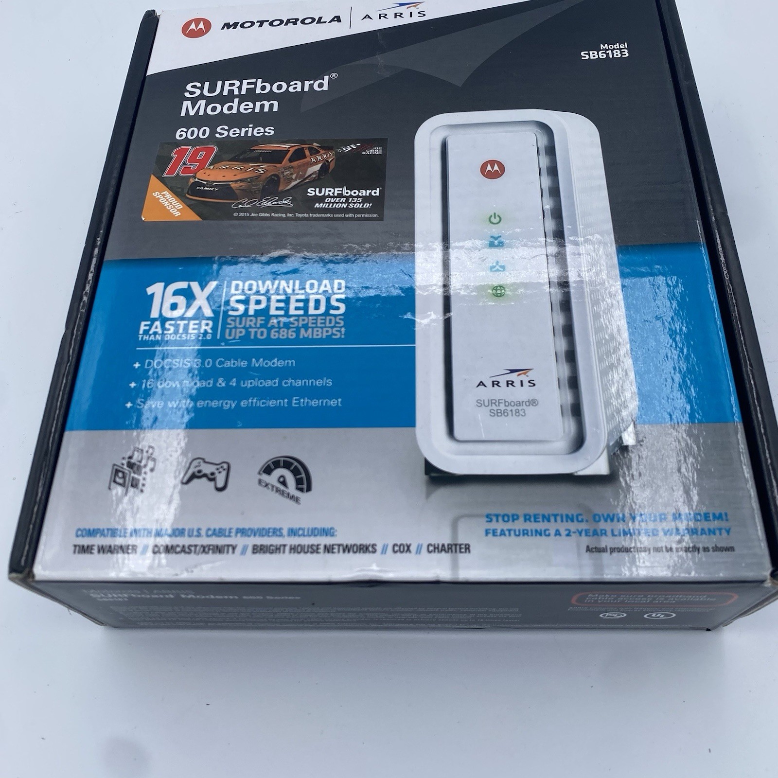 ARRIS SURFboard SB6183 DOCSIS 3.0 Cable Modem 686 Mbps Open Box New