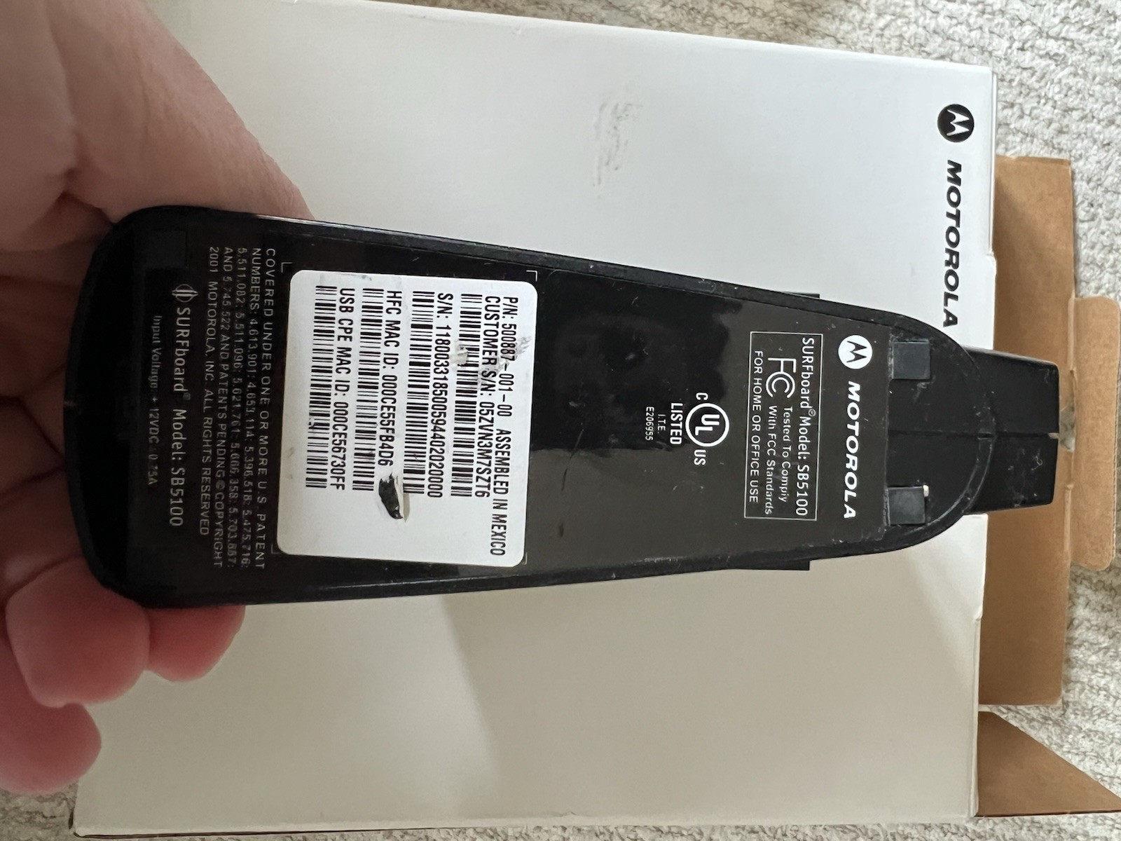 Motorola SURFboard SB5100 Cable-Modem.