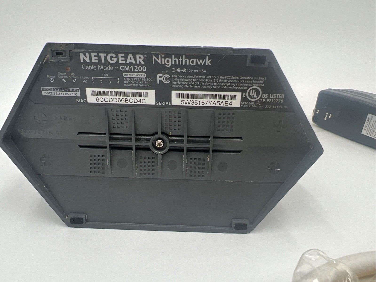 NETGEAR Nighthawk CM1200 DOCSIS 3.1 Cable Modem