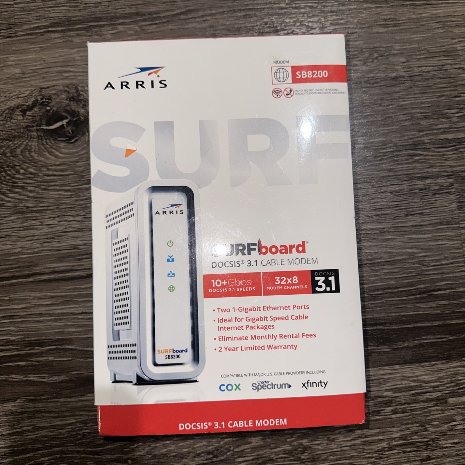 ARRIS SURFboard SB8200 DOCSIS 3.1 10 Gbps Cable Modem