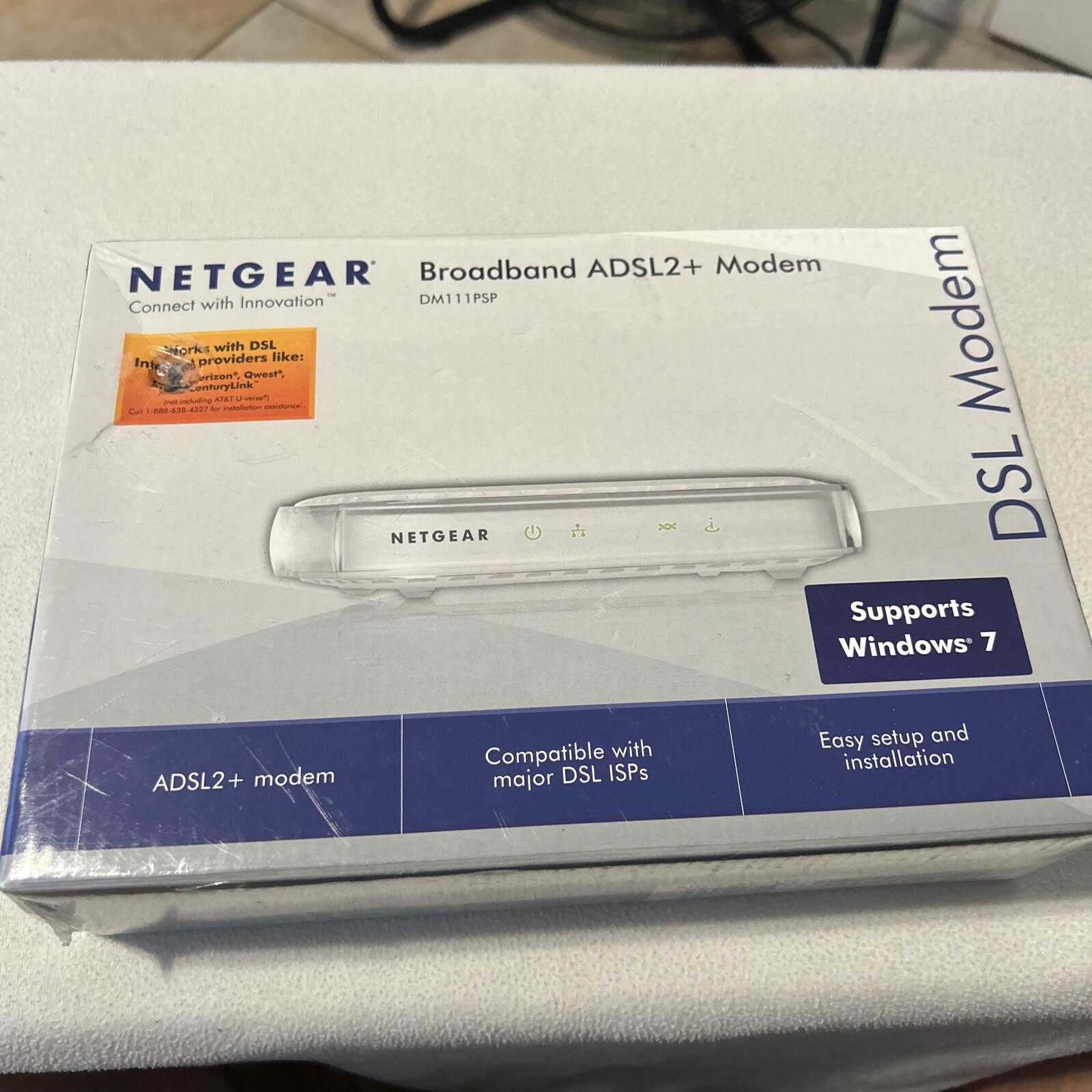 Netgear Broadband ADSL2+ Modem – DM111PSP with Power Supply In Box