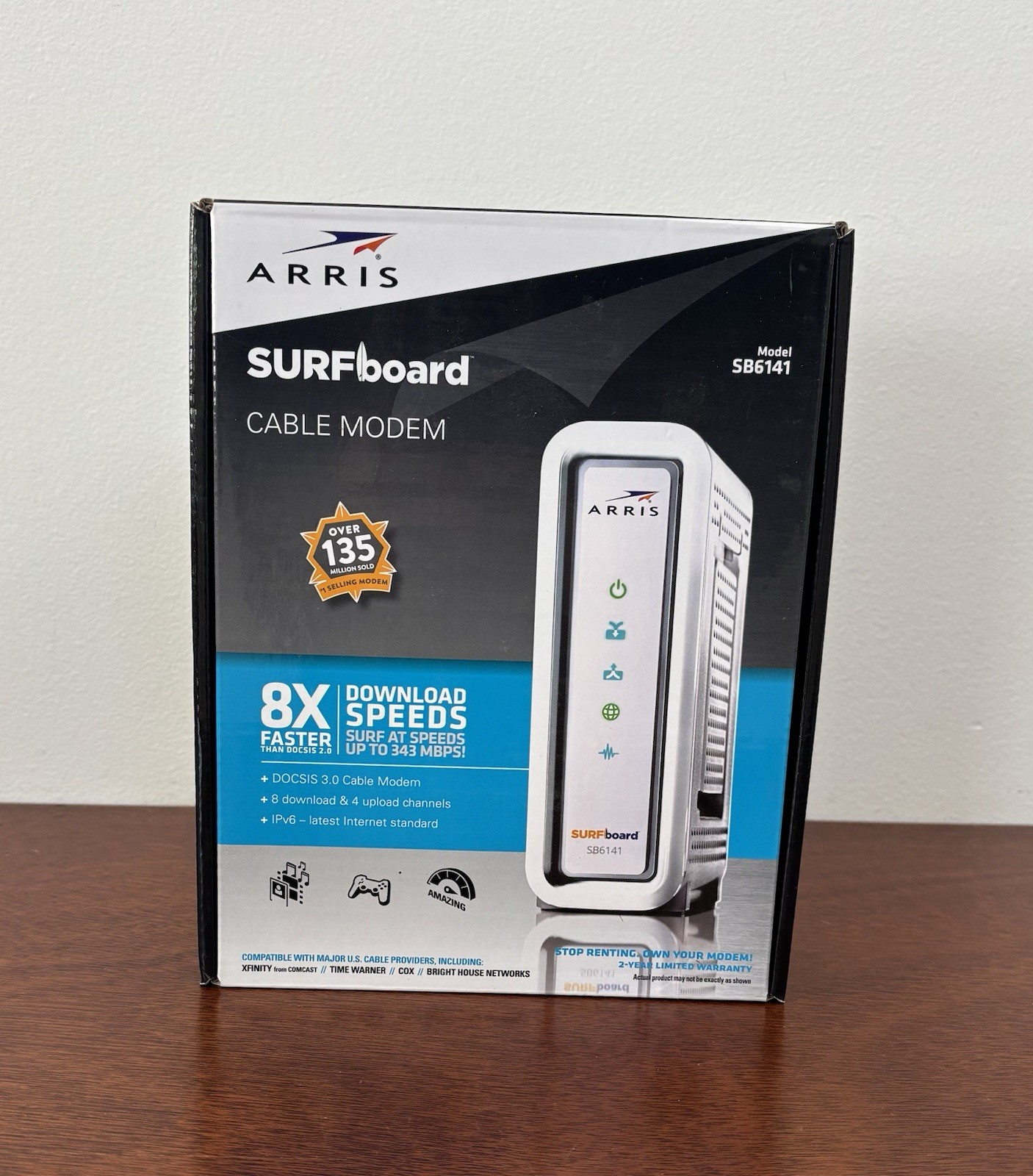 Arris Surfboard SB6183 Cable Modem 686 mbps Internet Xfinity 16×4 Docsis 3.0