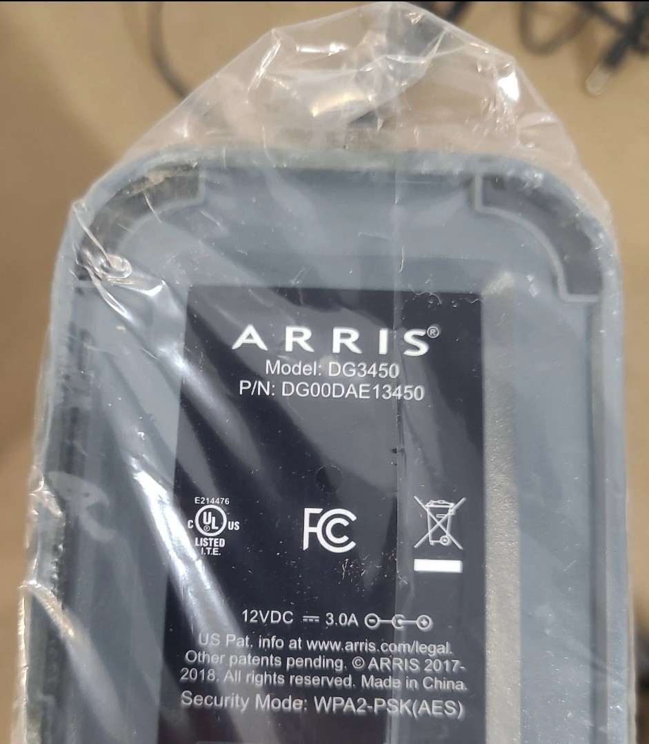 Arris Touchstone DG3450 Cable Modem Wireless Gateway DOCSIS 3.1