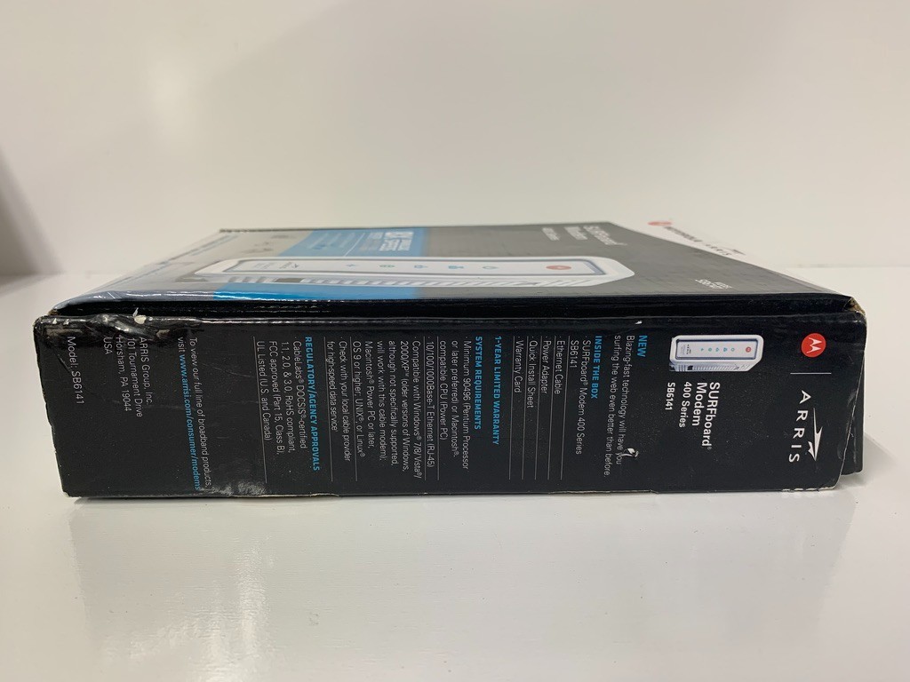 **Motorola Arris SURFBoard Wi-Fi Modem 400 Series Model: SB6141 (NEW Open Box)