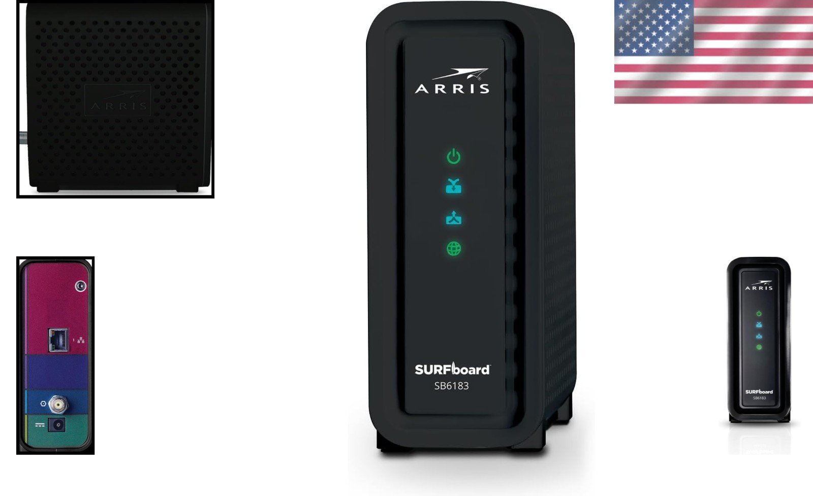 Surfboard SB6183 DOCSIS 3.0 Cable Modem: 400 Mbps Speed, 16×4 Channels