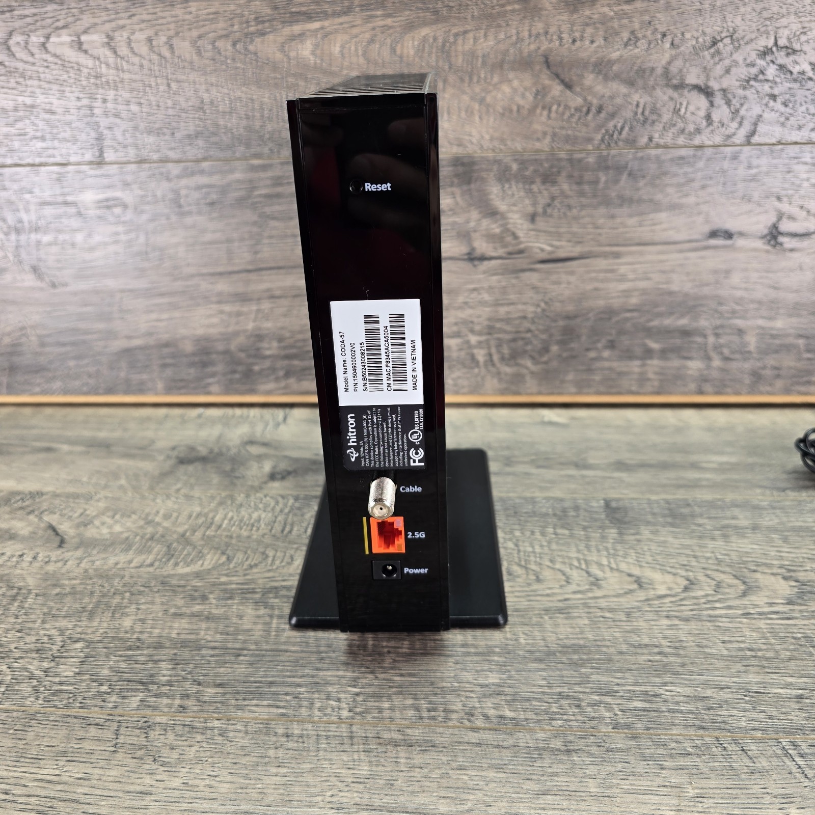 Hitron CODA-57 DOCSIS 3.1 Cable Modem Black 2.5G Port High Speed Internet