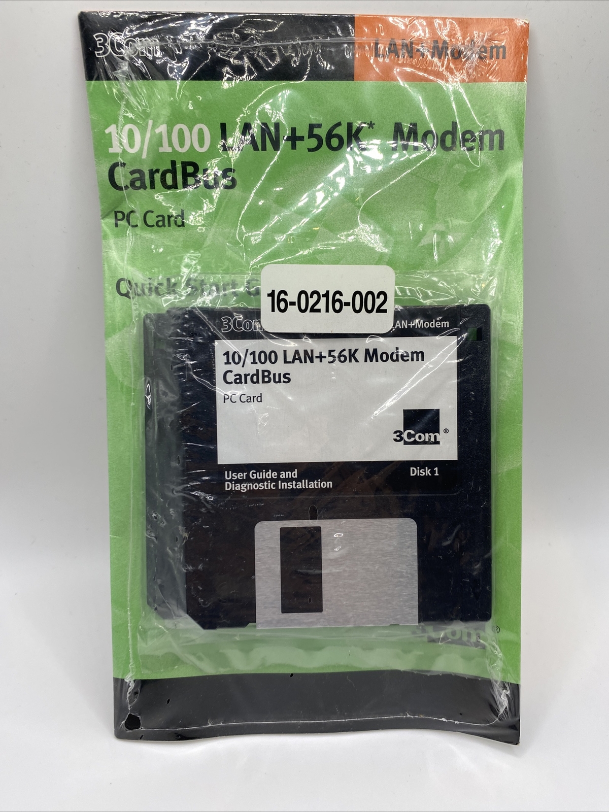Software for 3Com 10/100 LAN+56K Global Cardbus User Guide, Etc 3.5″ discs NEW