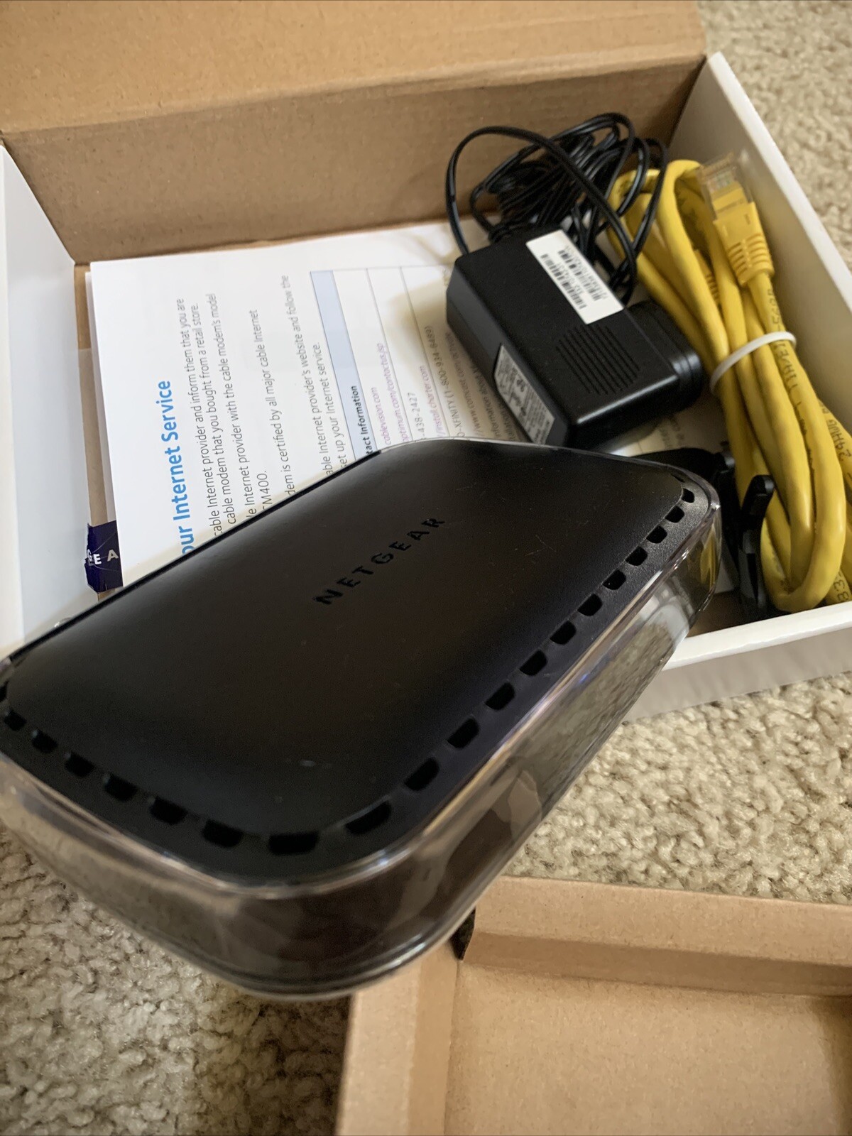 Netgear® CM500V 16×4 DOCSIS 3.0 680Mbps High Speed Cable Modem with Voice Phone