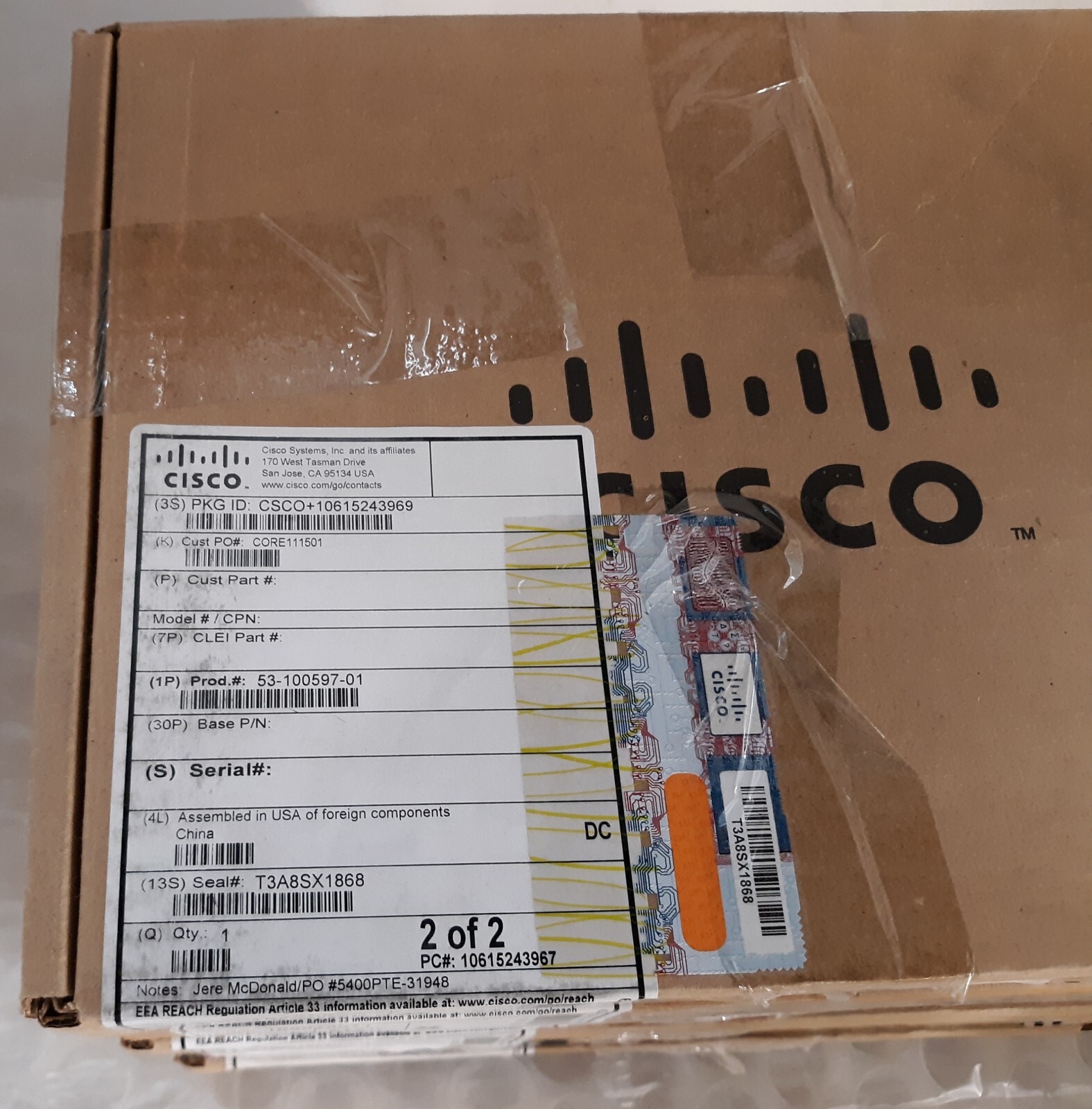 Lot of 5 Cisco 53-100597-01 Mounting Bracket for IR829M-LTE-EA-BK9 NEW *SEALED*