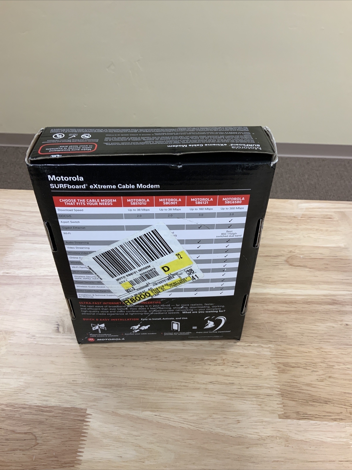 Motorola SURFboard eXtreme Cable Modem SB6121 DOCSIS 3.0 – See Photos