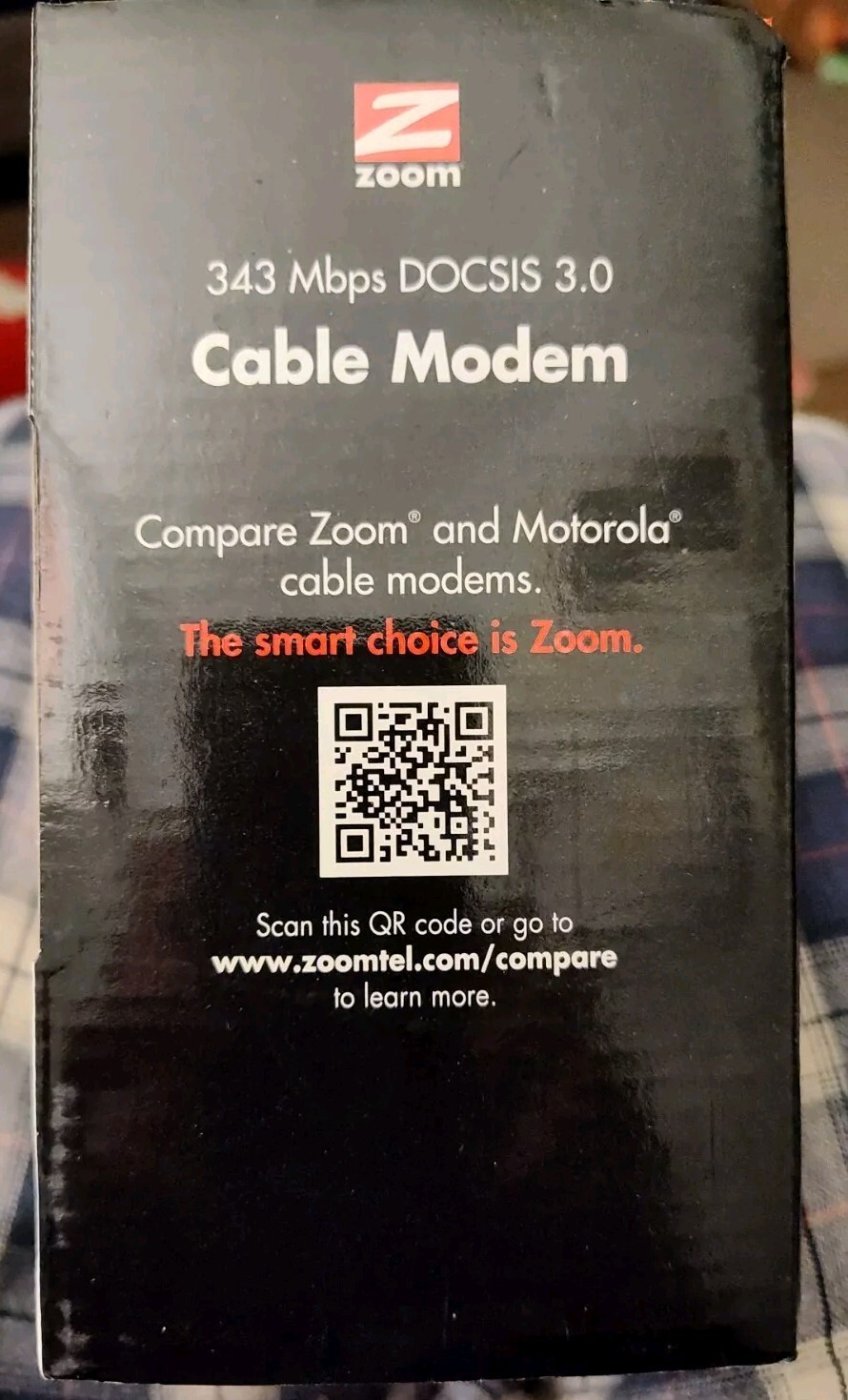 Zoom 343 Mbps DOCSIS 3.0 Cable Modem Model: 5341