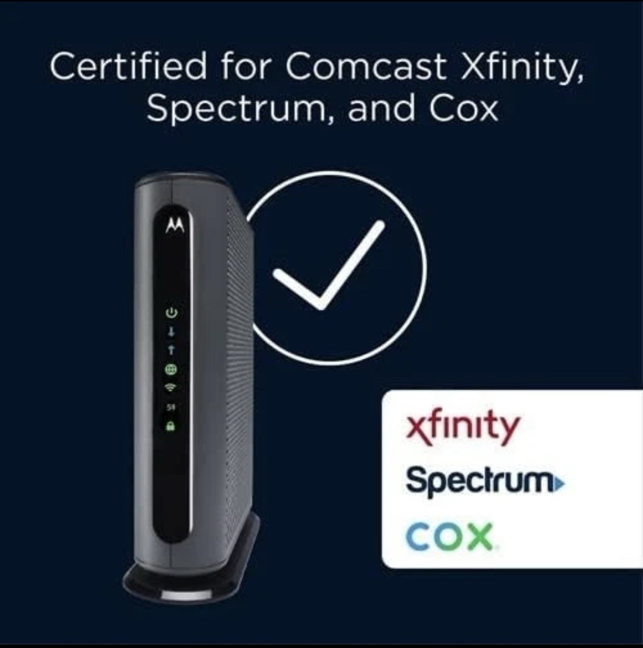 Motorola MG7550 16×4 High Speed ​​Cable Modem Plus AC1900 WiFi Router New ✅