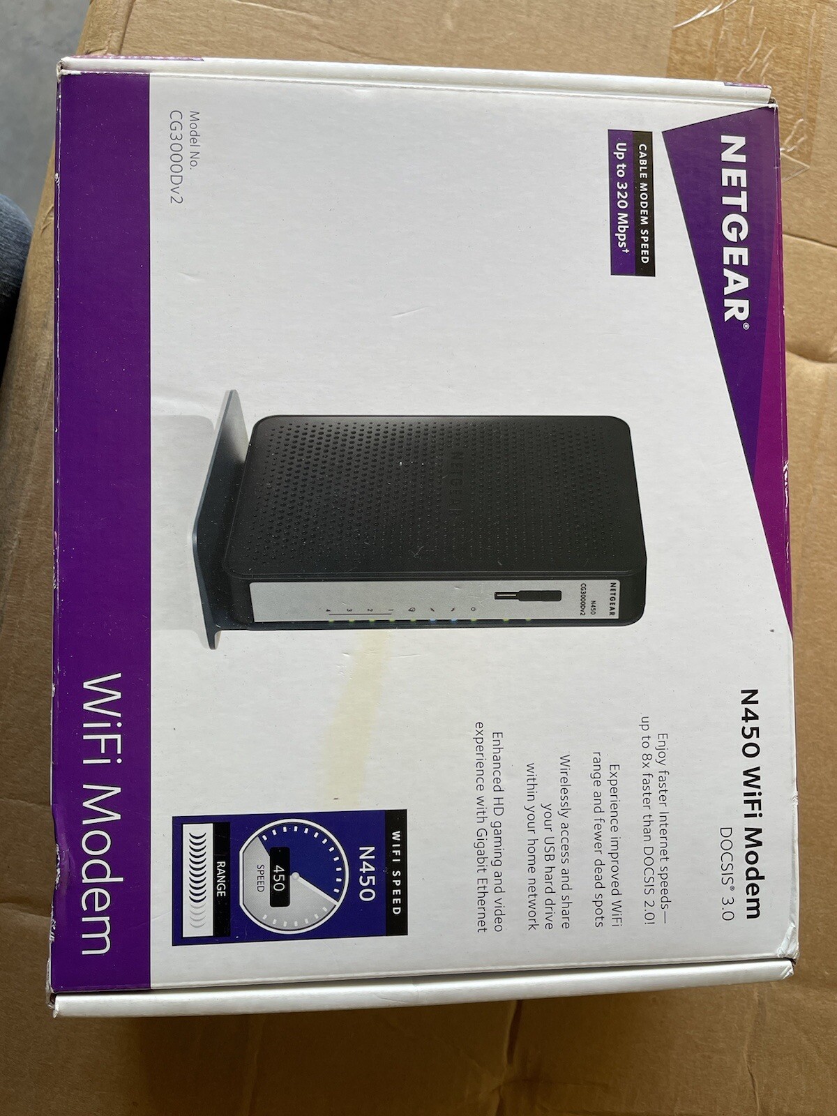 NETGEAR N450 – 100NAS Wireless Cable Modem Router Comcast-Xfinity TWC COX