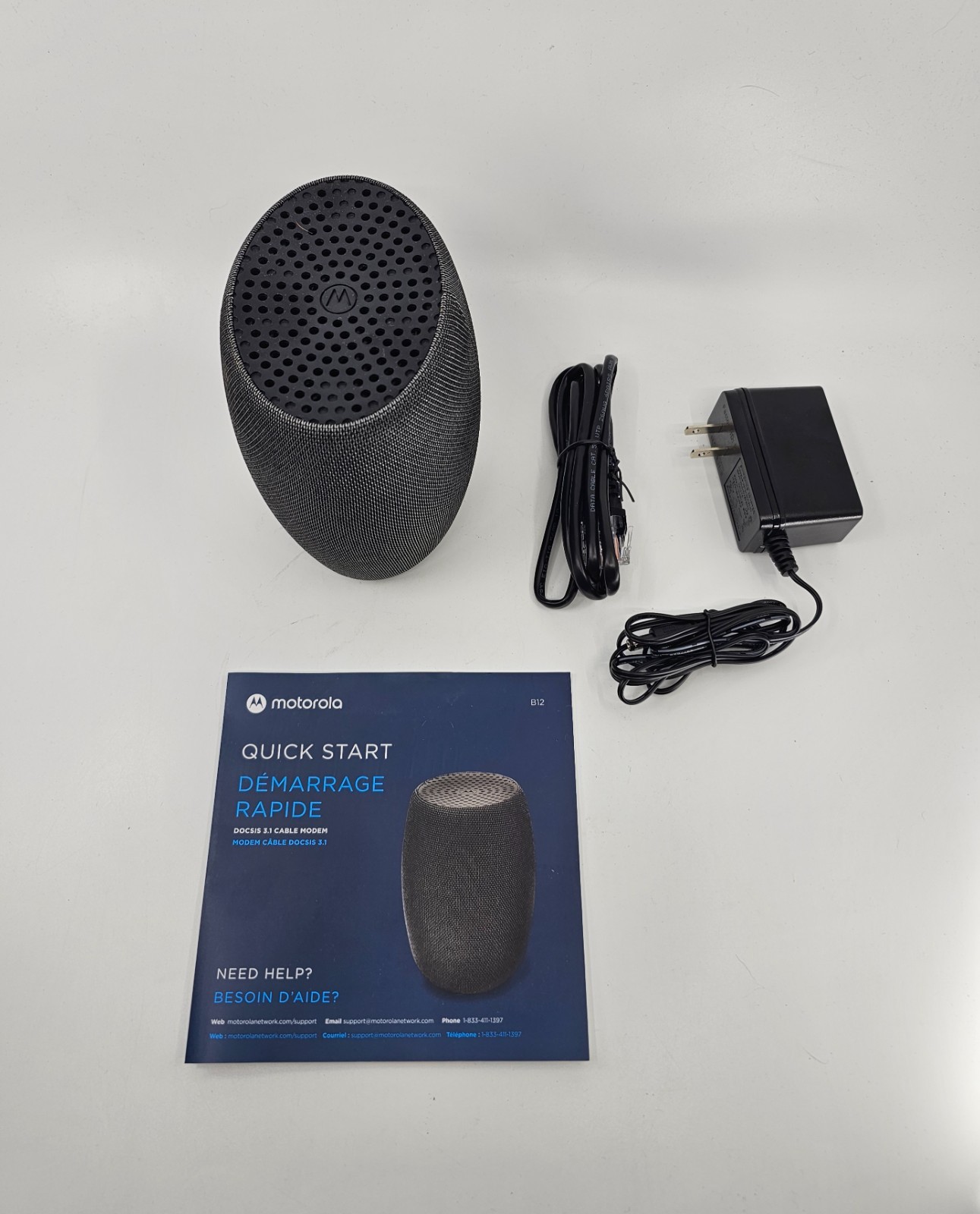 Motorola B12 DOCSIS 3.1 Cable Modem 2.5 Gbps RJ-45 Xfinity/Cox/Spectrum