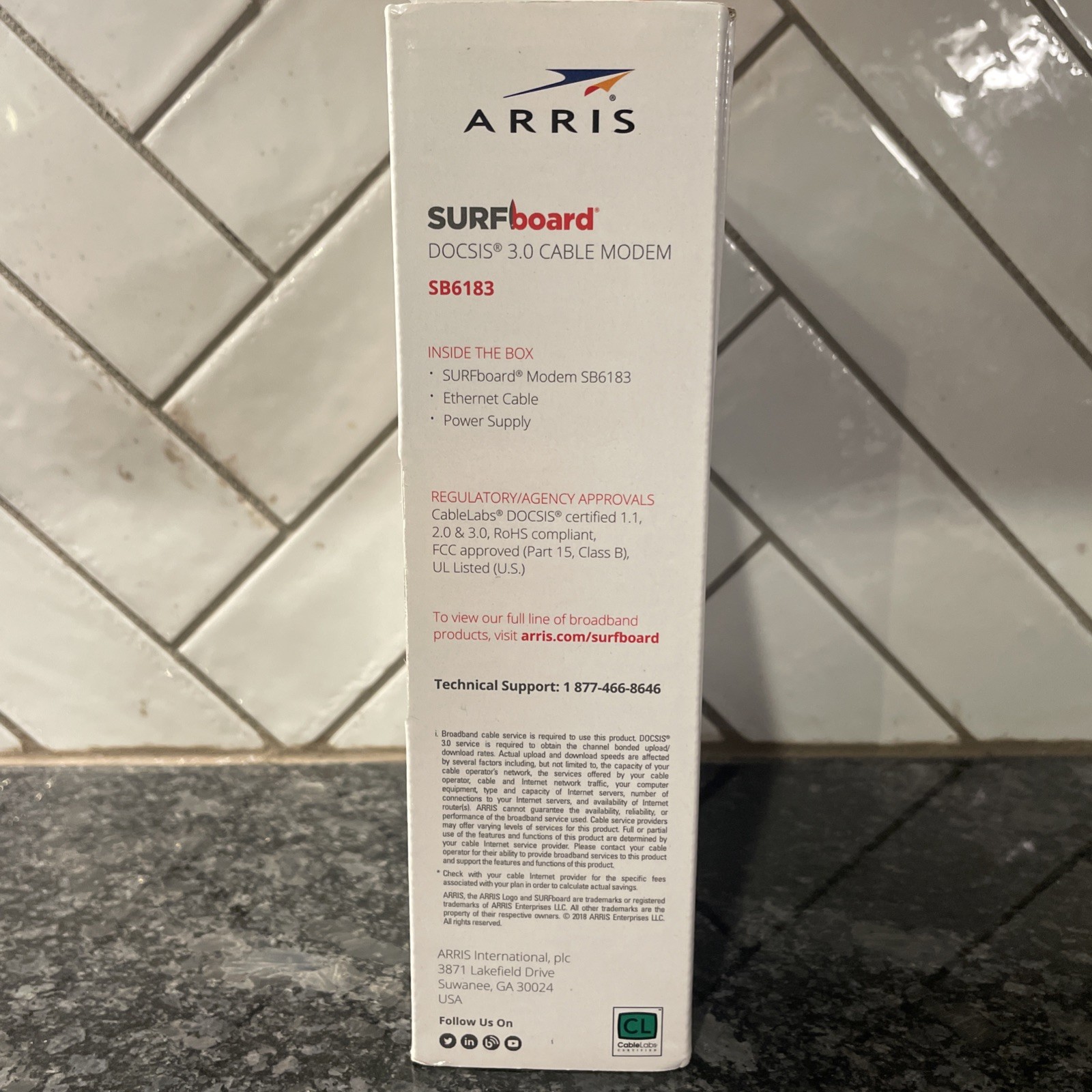 ARRIS SURFboard SB6183 DOCSIS 3.0 Cable Modem -Xfinity Spectrum BLACK