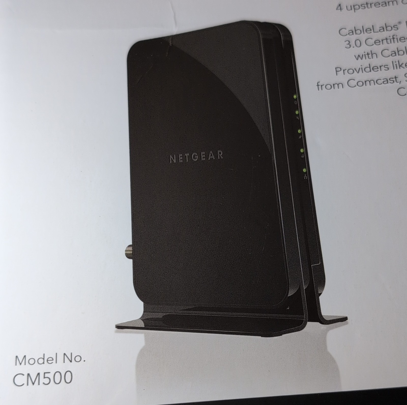 NETGEAR CM500 DOCSIS 3.0 Cable Modem 680Mbps Channel Bonding xfinity Cox