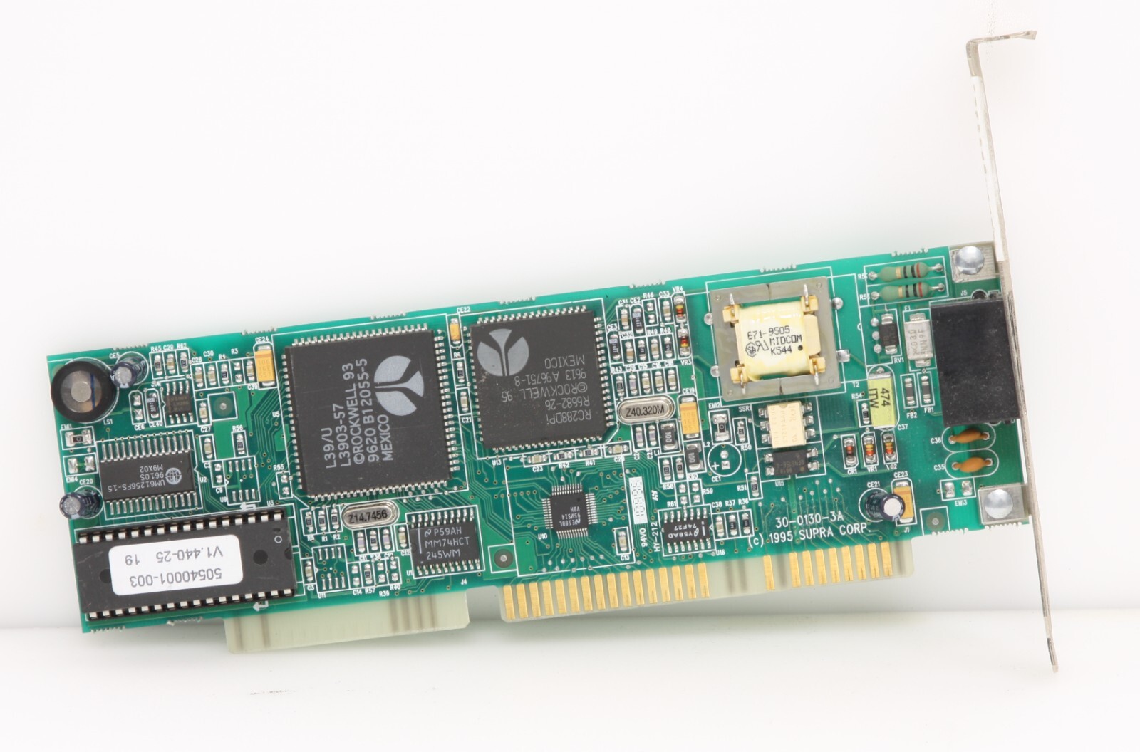 Vintage SupraExpress 23540131-004 33.6i PnP ISA Voice Modem Card L3903-57.
