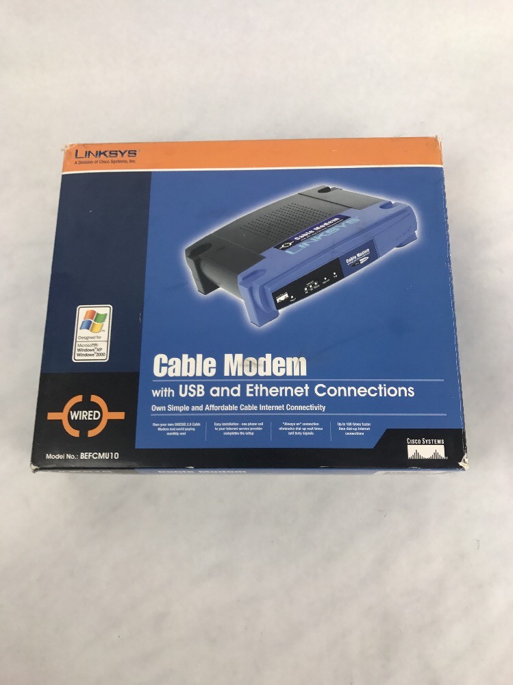 LINKSYS ETHERFAST CABLE MODEM BEFCMU10 VER 2 Excellent Condition