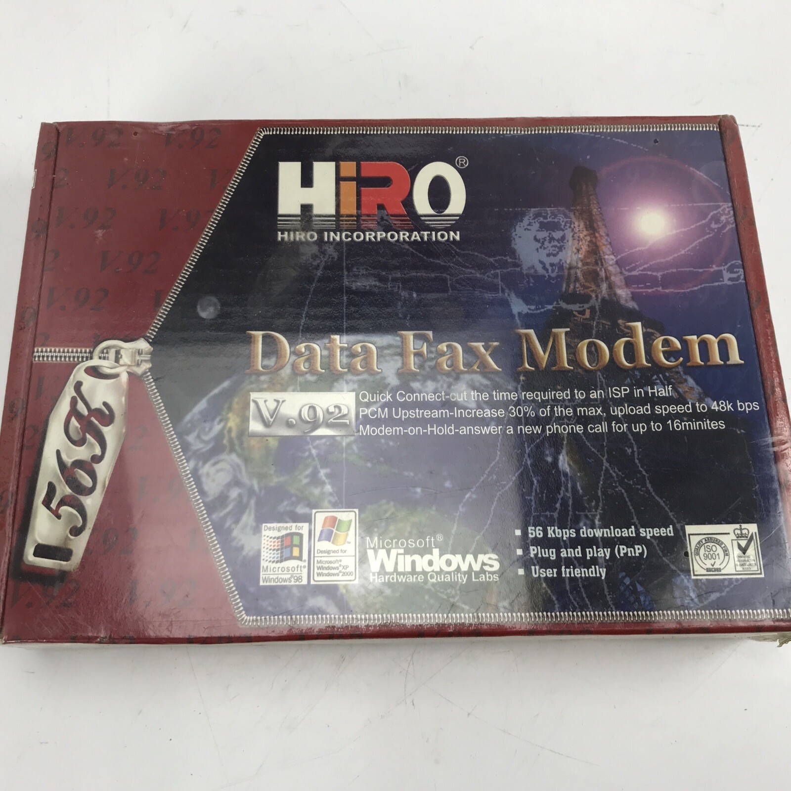 HiRO H50003 V92 56K Internal PCI Data Fax Voice Modem – New In Box