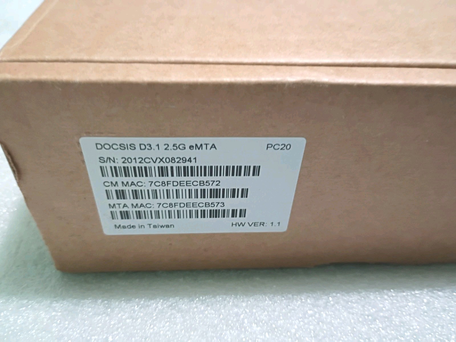 Spectrum DOCSIS 3.1 2.5G eMTA Cable Modem Router + Pack Fast 5280 + Remote Contr