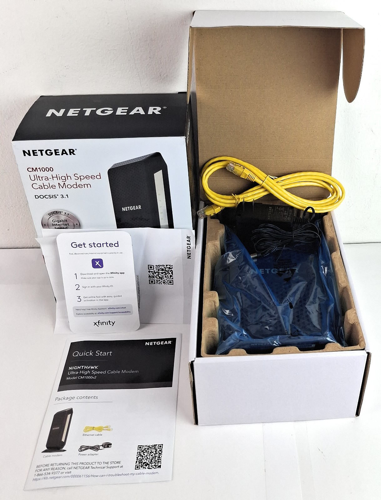 NETGEAR CM1000 DOCSIS 1000Mbps Cable Modem (CM1000-1AZNAS)