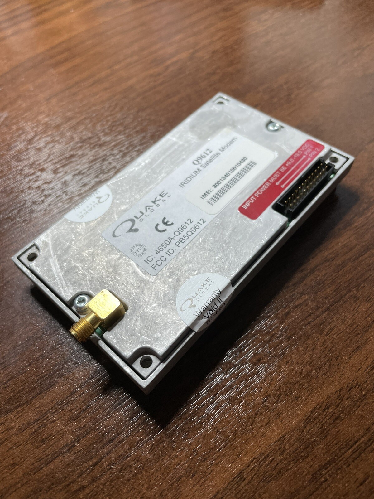 QUAKE GLOBAL Q9612 Iridium Satellite Modem