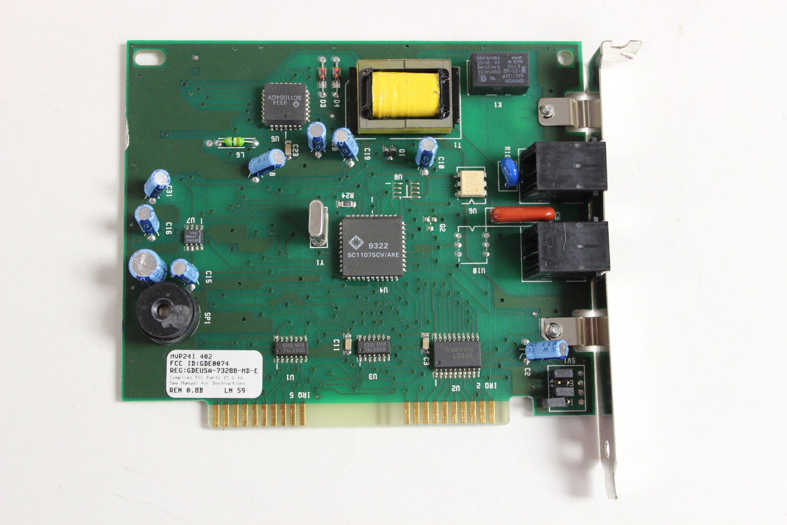 CARDINAL TECH MVP241 ISA INTERNAL MODEM WITH WARRANTY