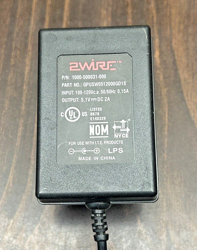 Genuine 2wire AC Power Supply AdapterGPUSW0512000GD1S