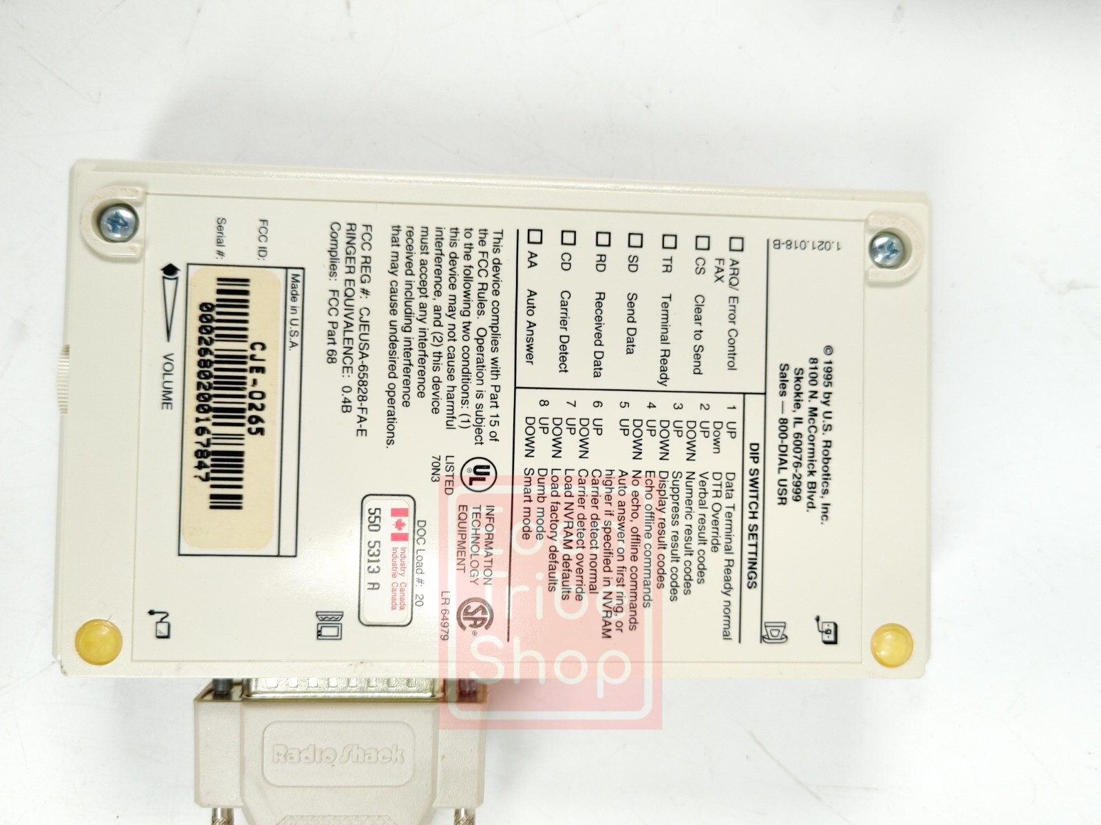 US Robotics 14400 Sportster FAX MODEM