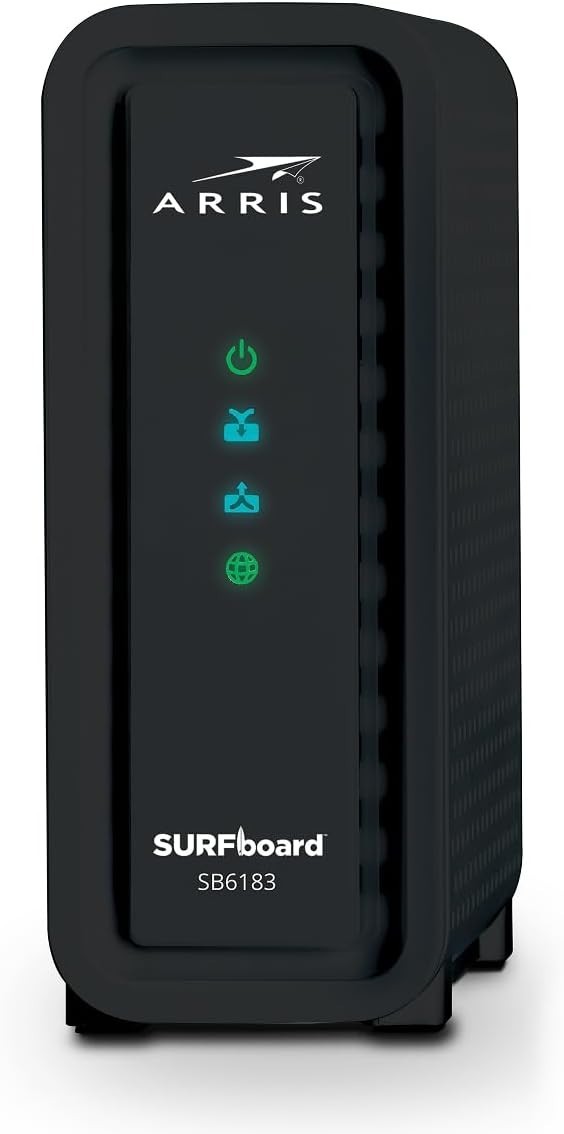 Surfboard SB6183 DOCSIS 3.0 Cable Modem: 400 Mbps Speed, 16×4 Channels