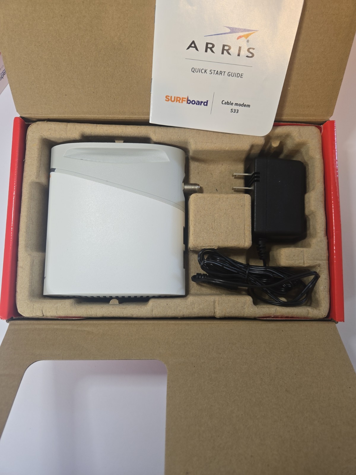 ARRIS SURFboard S33 DOCSIS 3.1 Cable Modem 10 Gbps Multi-Gigabit