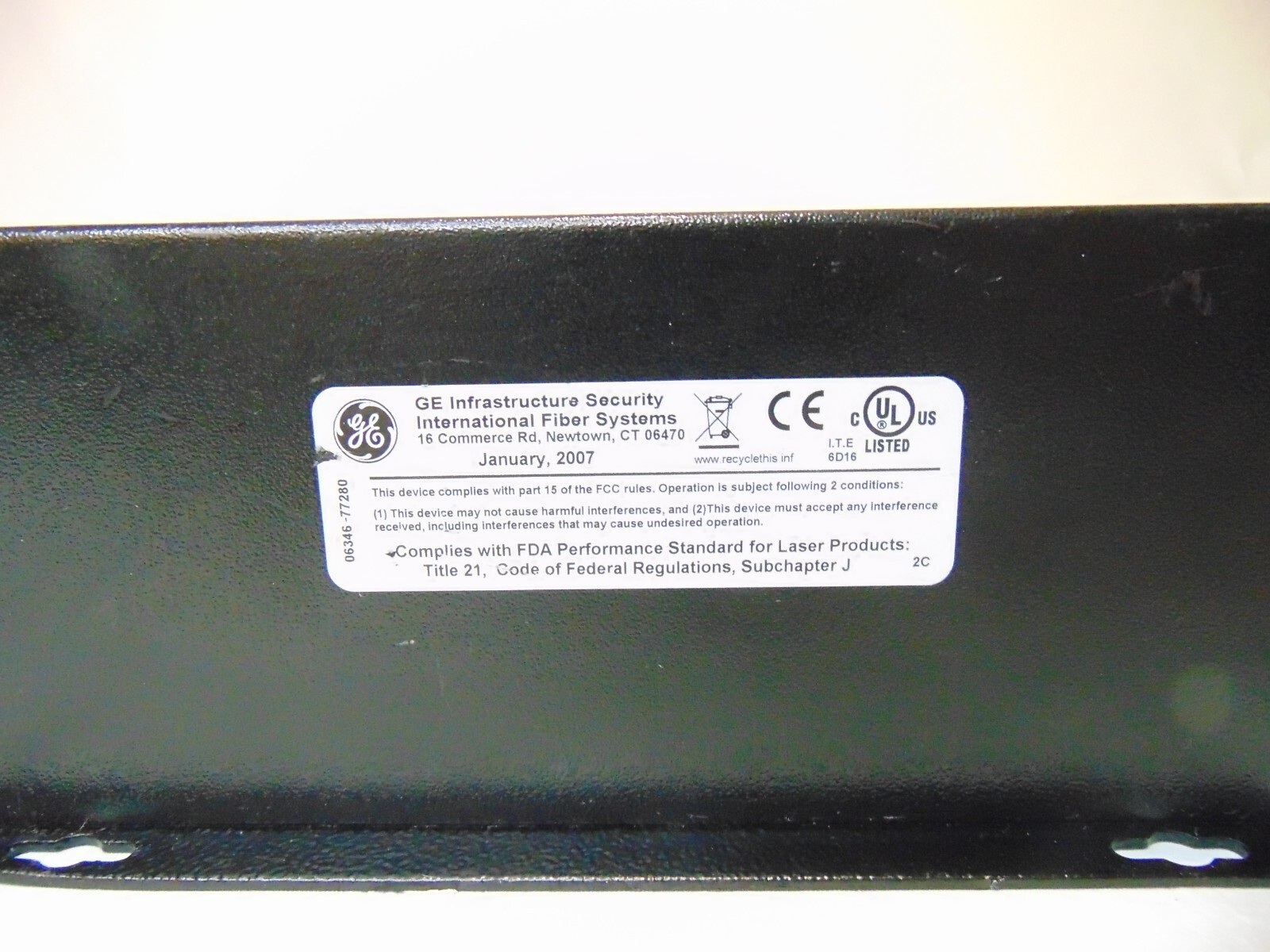 8 Channel Data Transceiver International Fiber Systems GE Security D8030WDM