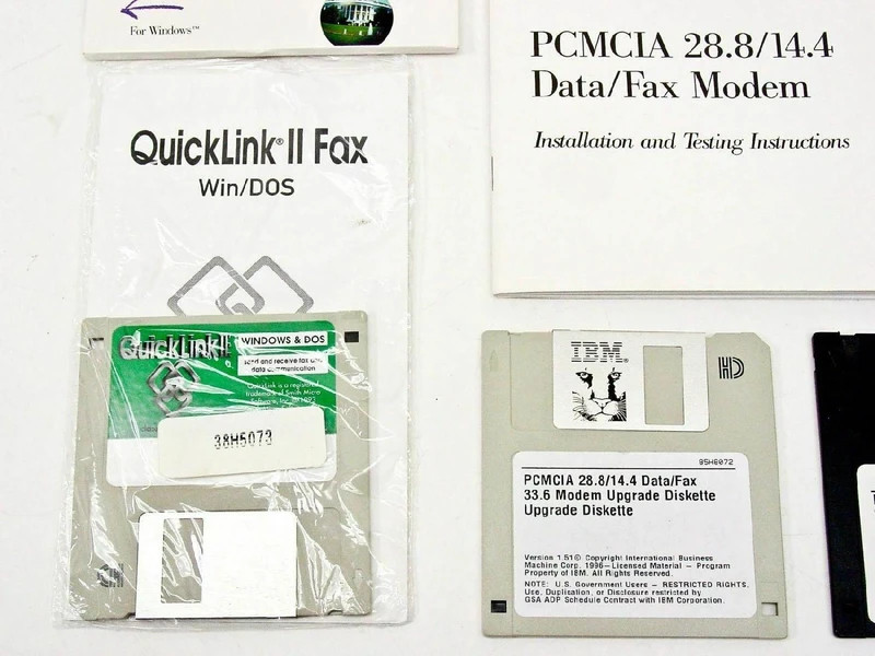 85H4630 ibm pcmcia fax modem cellular ready