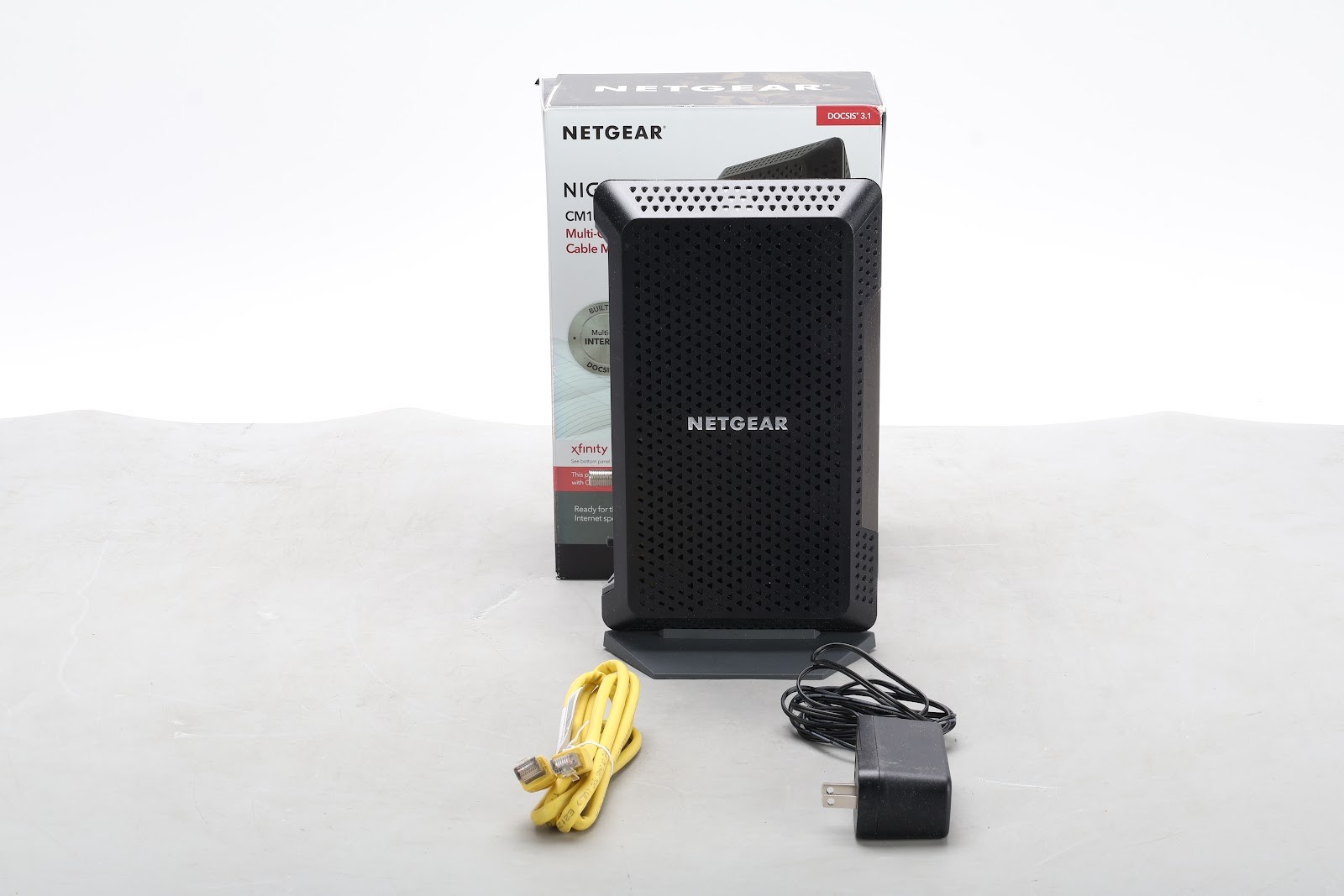 Netgear CM1200-100NAS Multi-Gig Speed Cable Modem With Power Supply & RJ45 Cable
