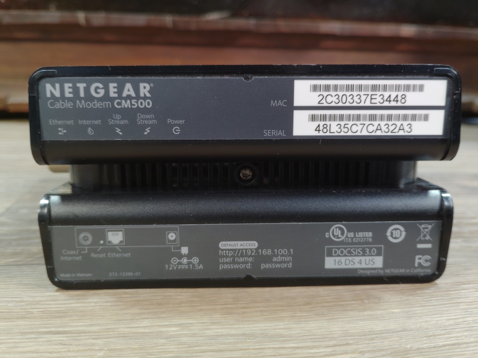 NETGEAR Cable Modem CM500 – Compatible with All Cable Providers
