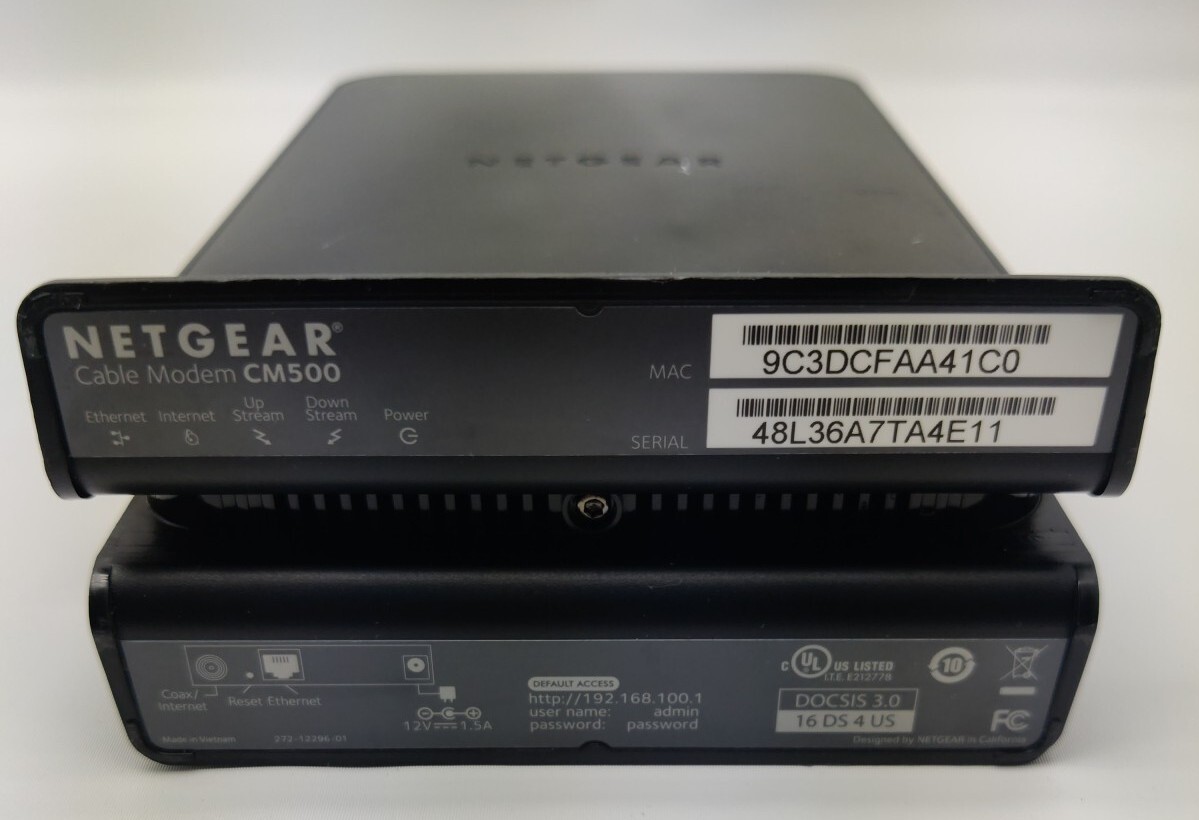 NETGEAR – DOCSIS 3.0 16×4 High Speed Cable Modem – Up to 680 Mbps (CM500)
