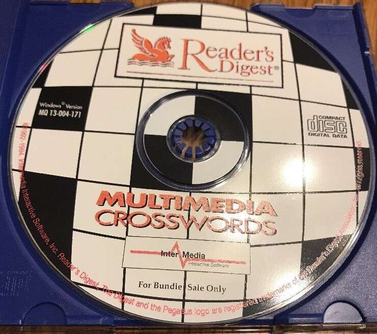 Reader’s Digest Multimédia Cross Words PC CD Rom SHIPS N 24h