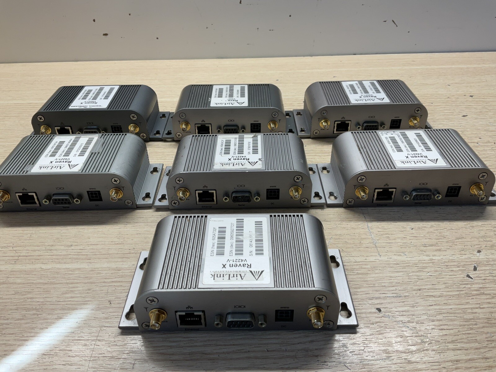 AIRLINK COMMUNICATIONS RAVEN X V4221-V/ Lot Of 7 / FRA576/