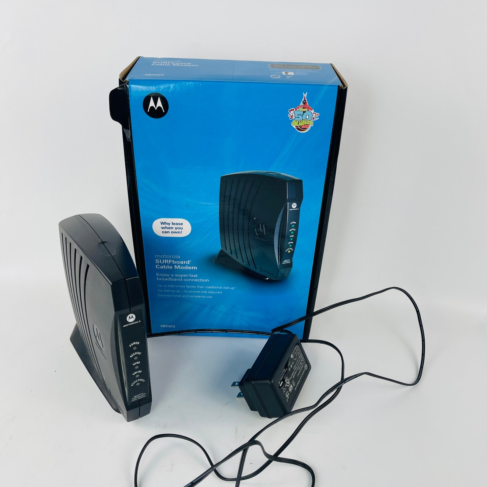 Motorola SB5101U SURFboard Cable Internet Modem Black