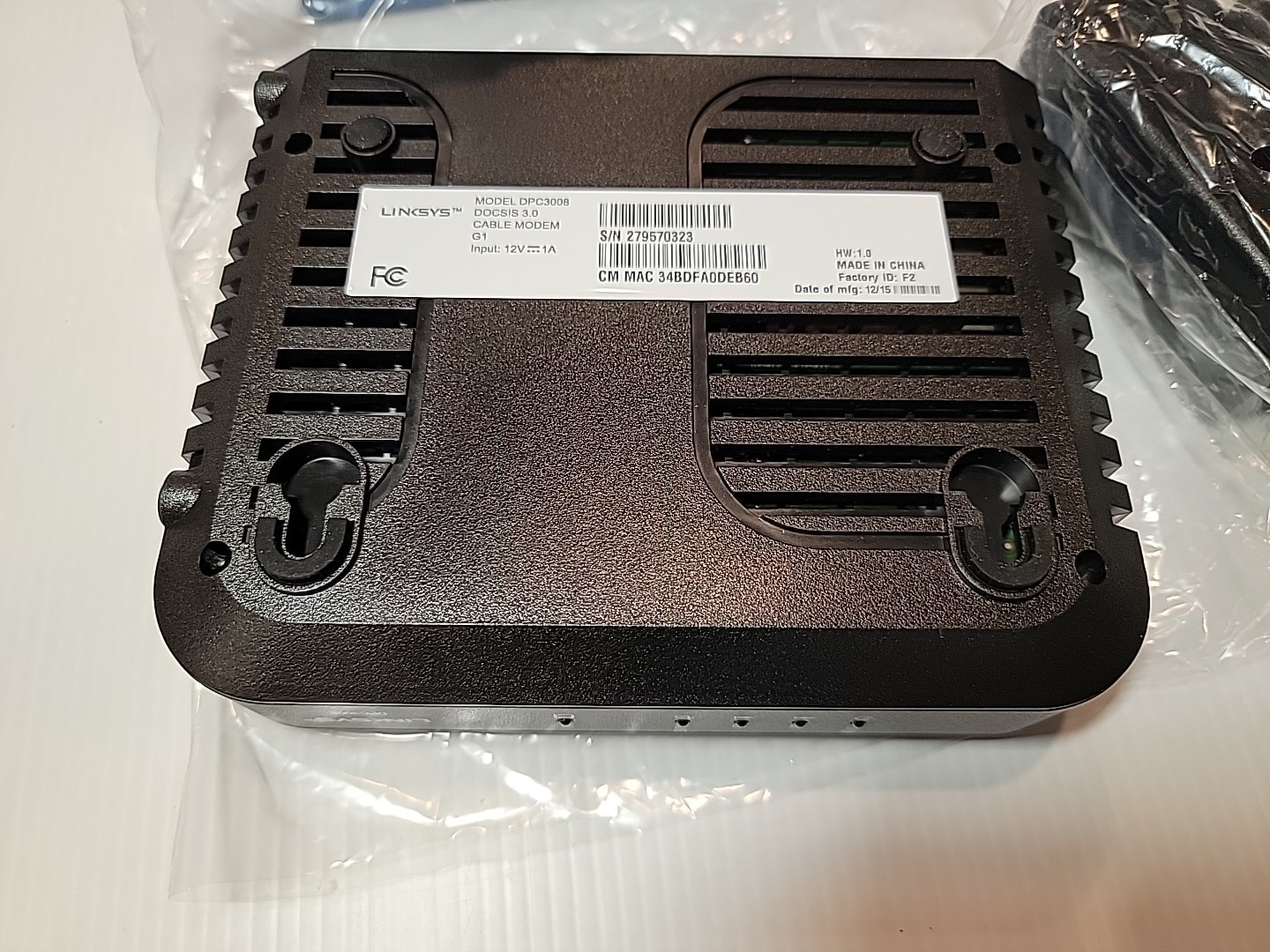Linksys DPC3008 Cable Modem Comcast Certified